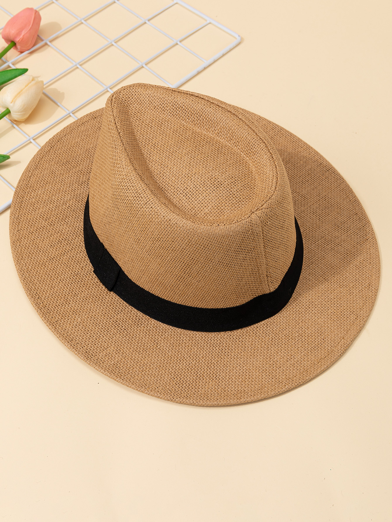 Hat, male, summer vacation, be - Bucket Hat Straw avis et prix
