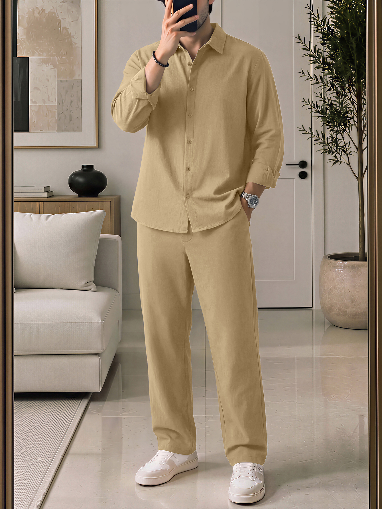 Lightweight And Comfortable Me - Linen Shirt Breathable avis et prix