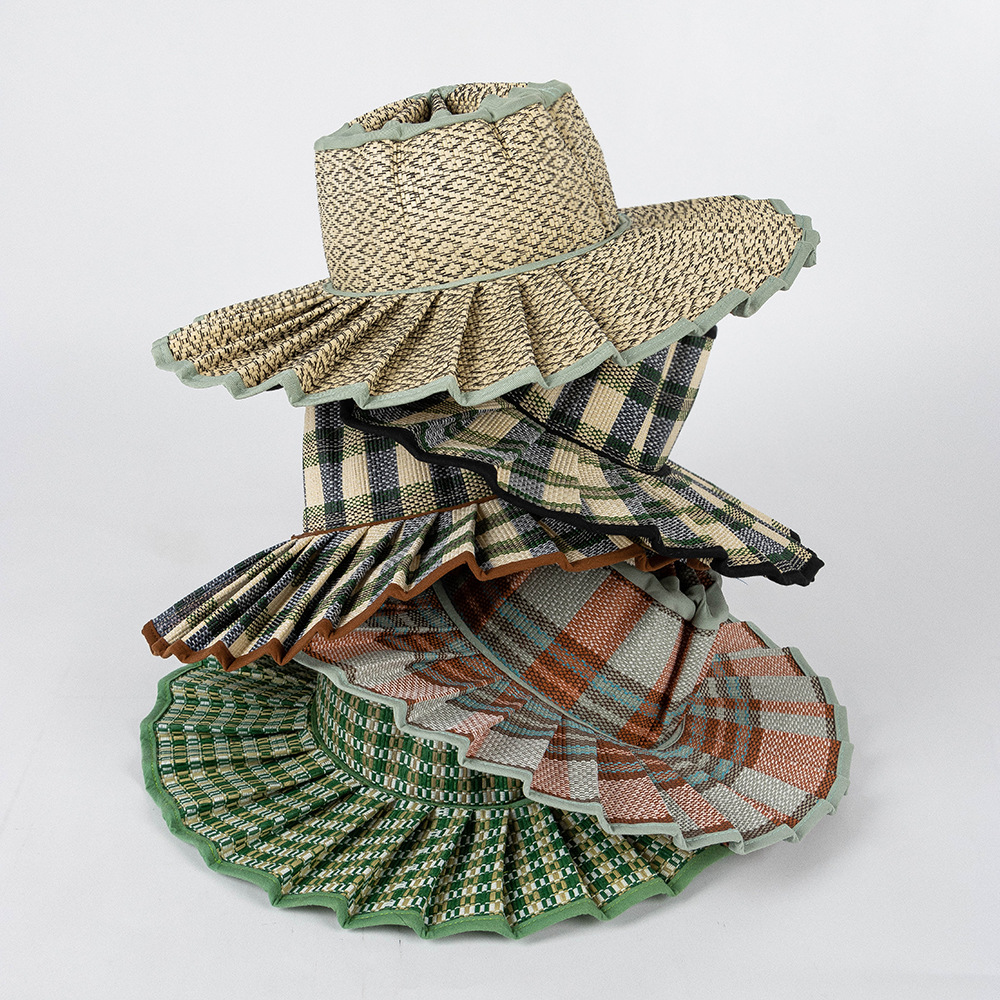 USPOP Fashionable foldable ple - Bucket Hat Straw avis et prix